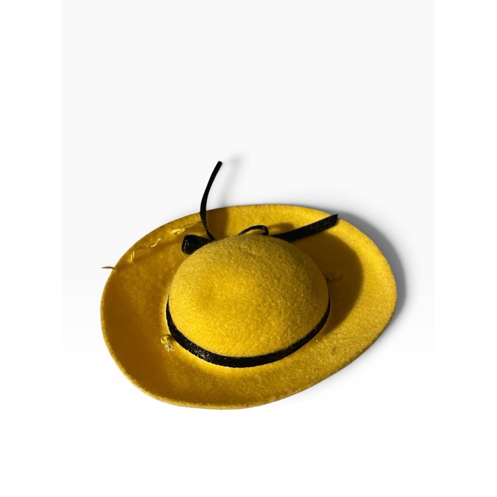 Madeline & Friends 8" Doll Replacement Yellow Felt Hat by Eden 1990s